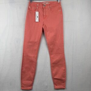 Vineyard Vines Womens High Rise Skinny Ankle Pants Passion Fruit Size 25